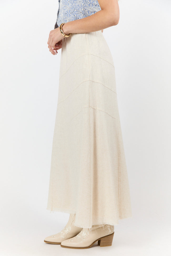 Simple As That Linen Blend Maxi Skirt SALE-Sunny Prom