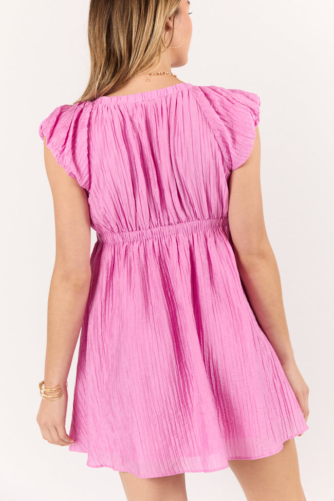 Southernmost Charm Pink Mini Dress-Sunny Prom