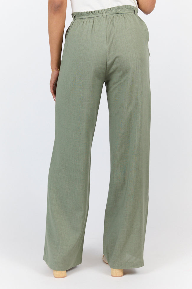 Charmed Moment Sage Pull On Pants SALE-Sunny Prom