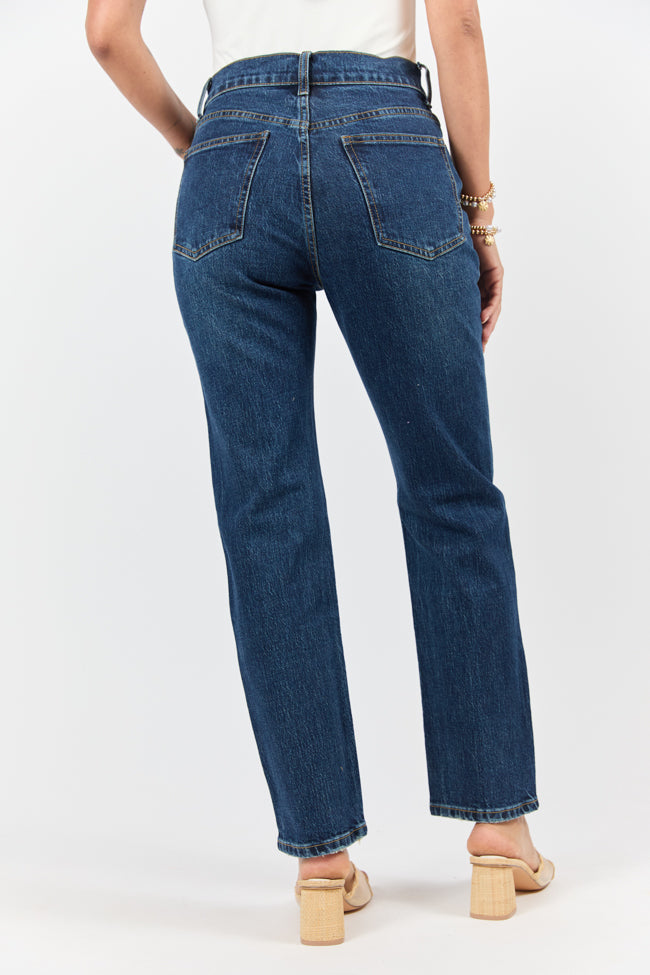 Millie Dark Wash Straight Leg Jeans SALE-Sunny Prom