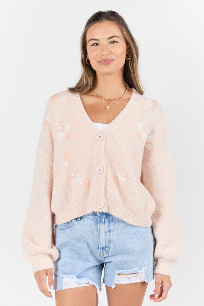 Here Goes Nothing Pink Floral Cardigan FINAL SALE-Sunny Prom