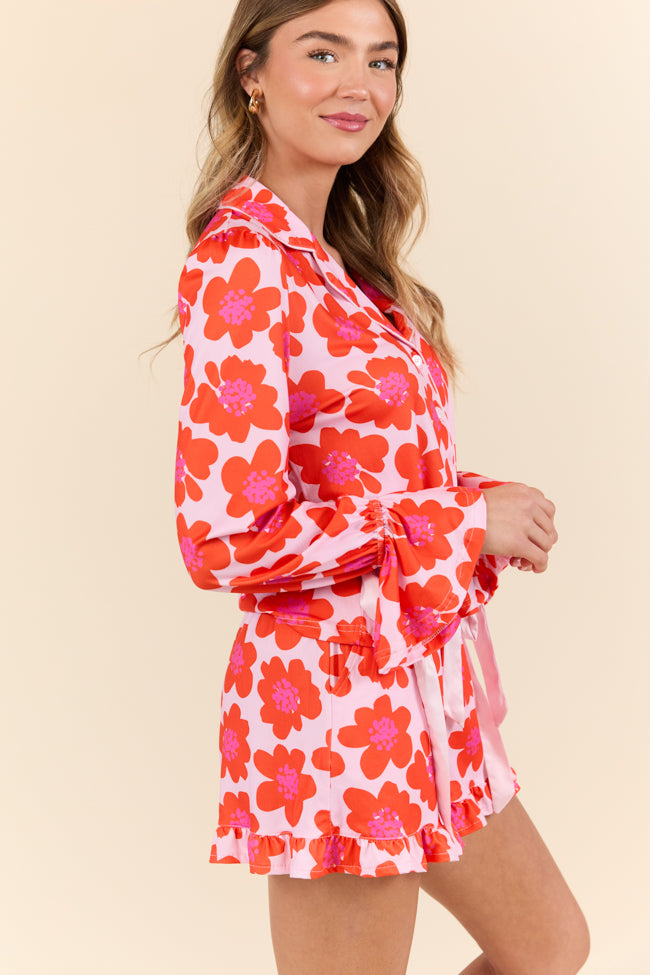 Blooming Bright Night Floral Pajama Set FINAL SALE-Sunny Prom