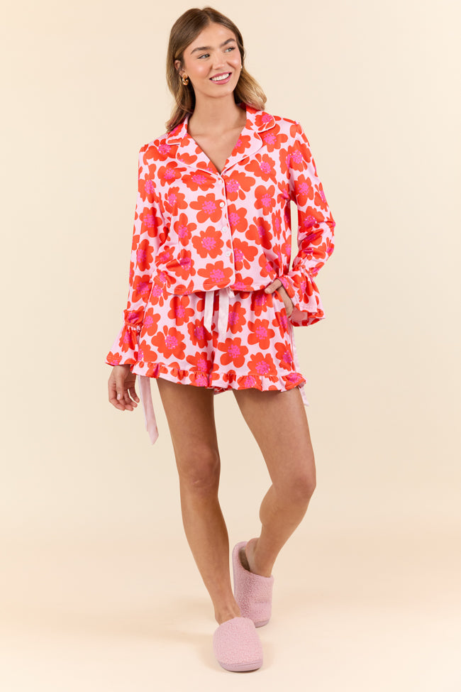 Blooming Bright Night Floral Pajama Set FINAL SALE-Sunny Prom