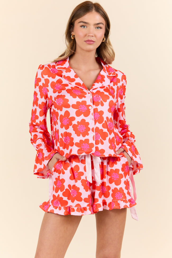 Blooming Bright Night Floral Pajama Set FINAL SALE-Sunny Prom