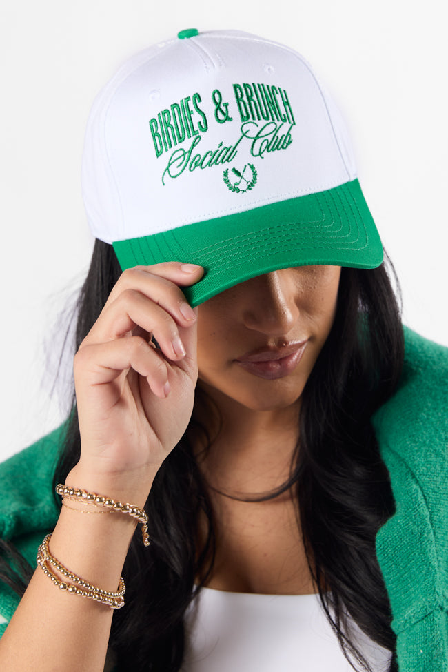 Birdies & Brunch Green Trucker Hat SALE-Sunny Prom