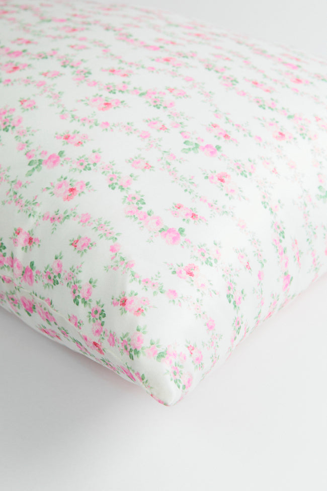 Rest Your Head Pink Floral Pillowcase FINAL SALE-Sunny Prom