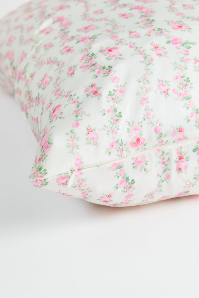 Rest Your Head Pink Floral Pillowcase FINAL SALE-Sunny Prom