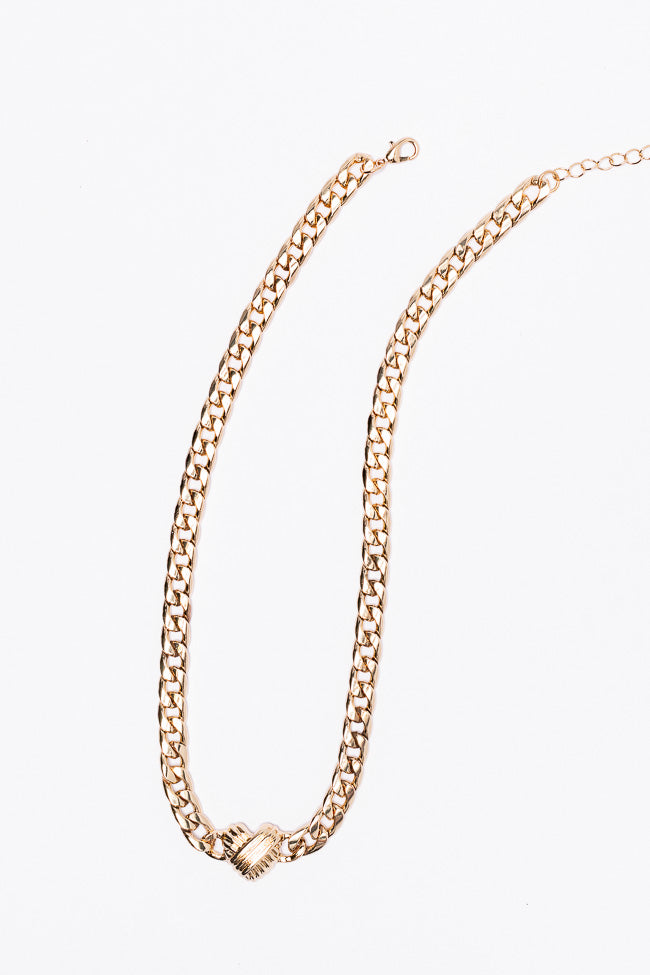 Gold Heart Choker-Sunny Prom