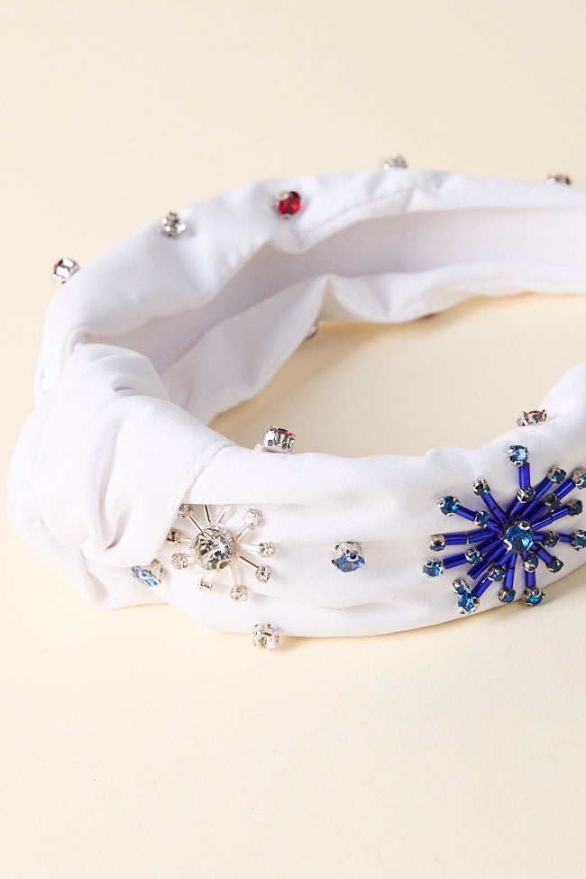 White Fireworks Headband FINAL SALE-Sunny Prom