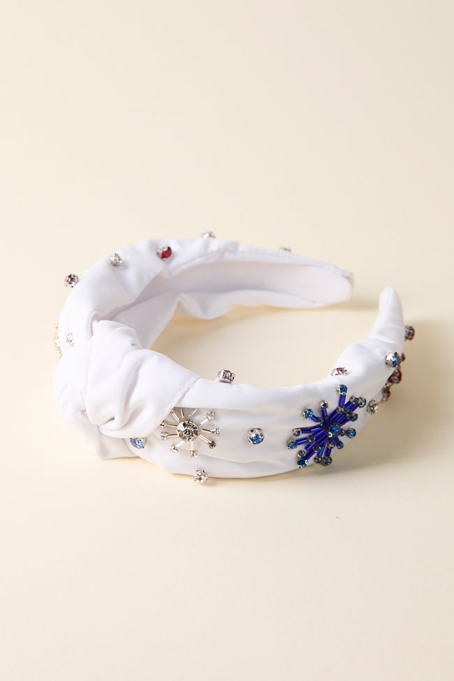 White Fireworks Headband FINAL SALE-Sunny Prom