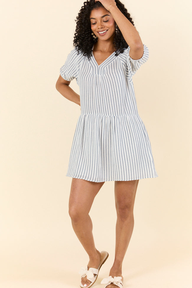 Sunlit Stripes Gauze Mini Dress SALE-Sunny Prom