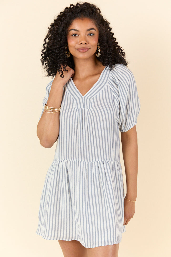 Sunlit Stripes Gauze Mini Dress SALE-Sunny Prom