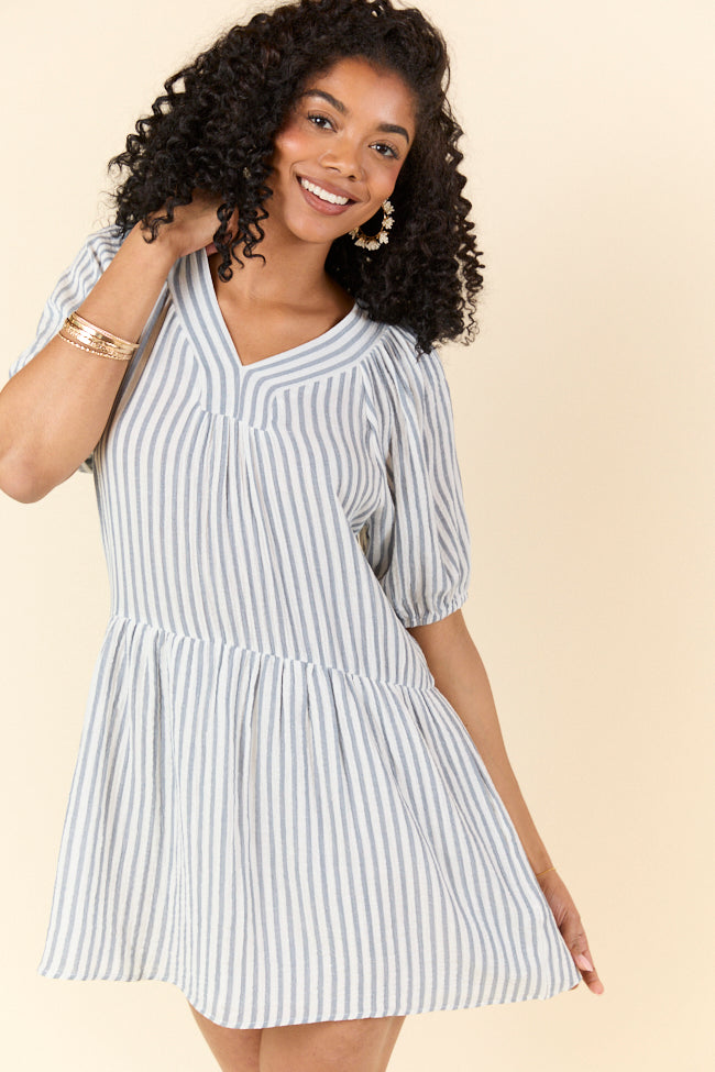 Sunlit Stripes Gauze Mini Dress SALE-Sunny Prom