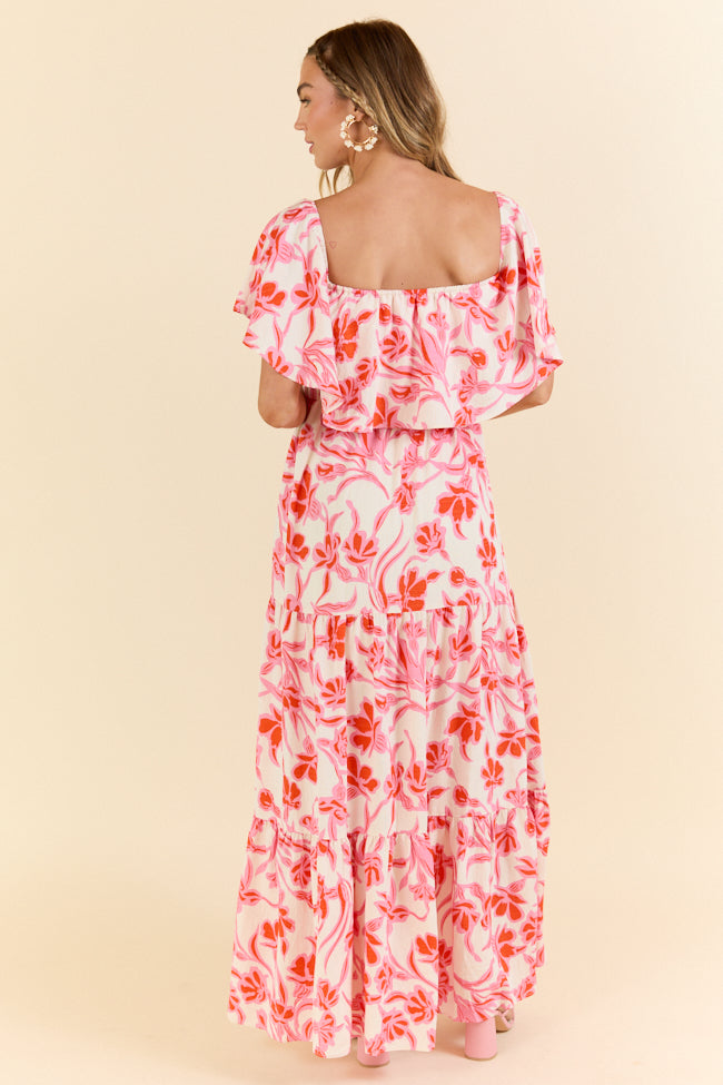Feeling Just Fine Pink and White Maxi Dress FINAL SALE-Sunny Prom