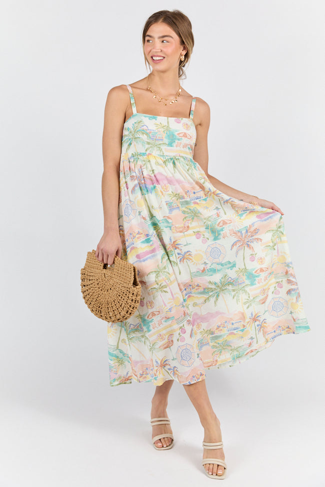 Beach Vacation Printed Maxi Dress FINAL SALE-Sunny Prom