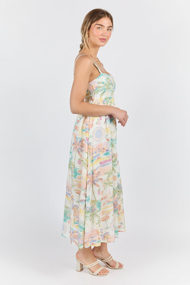 Beach Vacation Printed Maxi Dress FINAL SALE-Sunny Prom