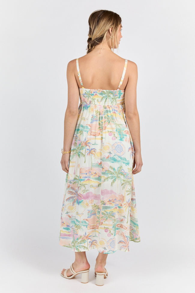 Beach Vacation Printed Maxi Dress FINAL SALE-Sunny Prom