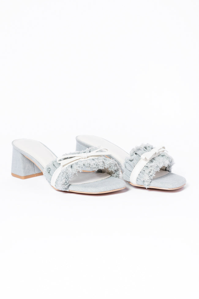 Delanie Denim Heels FINAL SALE-Sunny Prom