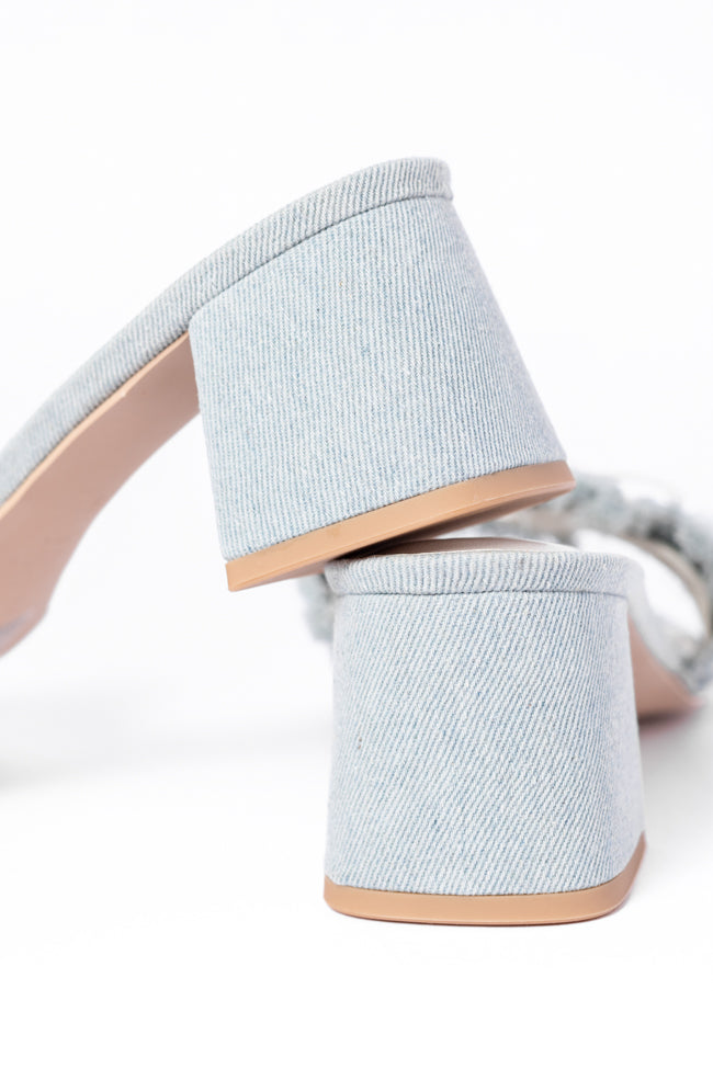 Delanie Denim Heels FINAL SALE-Sunny Prom