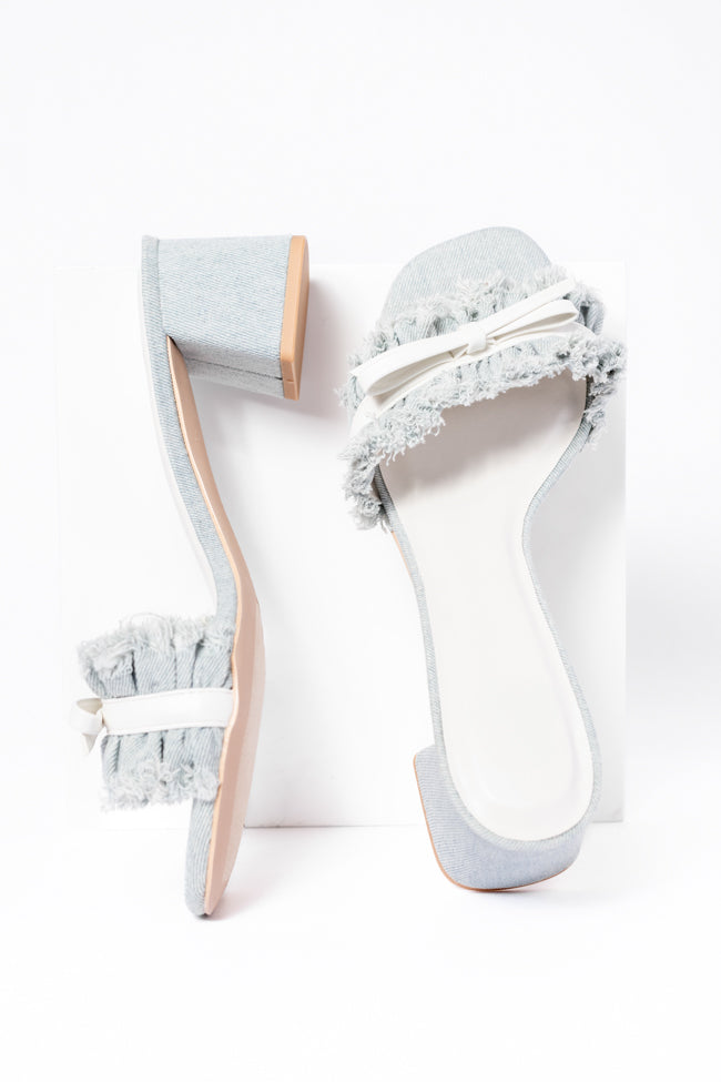 Delanie Denim Heels FINAL SALE-Sunny Prom