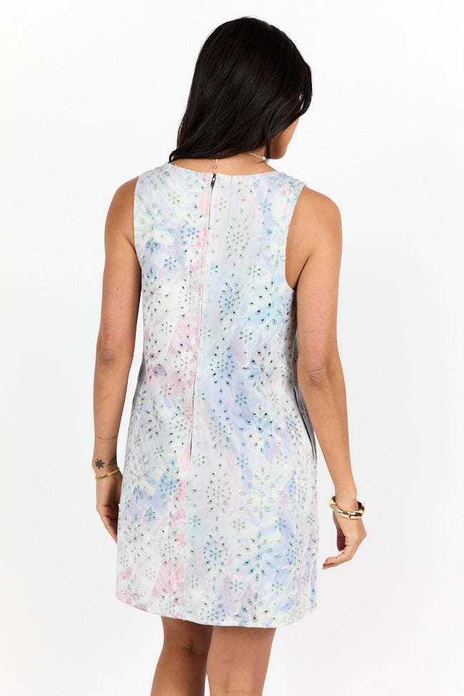 Turn Back Time Tie Dye Eyelet Dress FINAL SALE-Sunny Prom