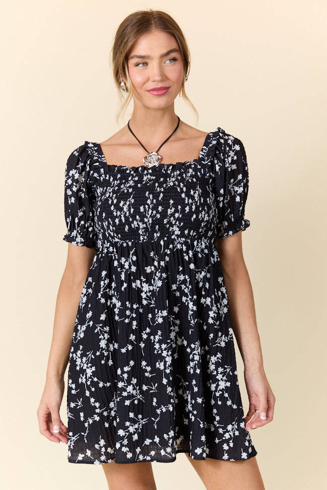 When It Ends Black Floral Dress SALE-Sunny Prom