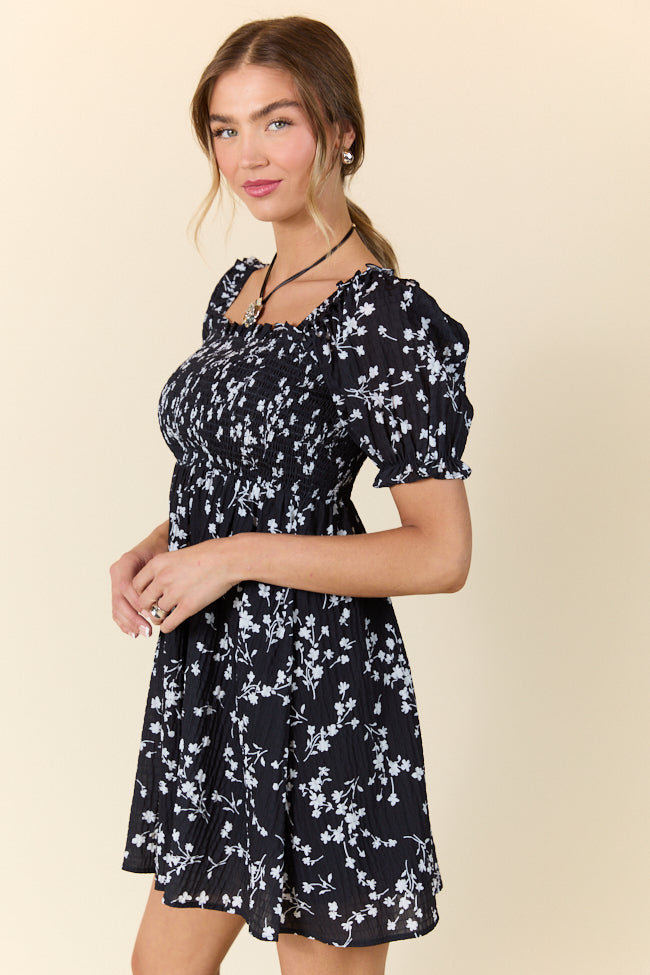 When It Ends Black Floral Dress SALE-Sunny Prom