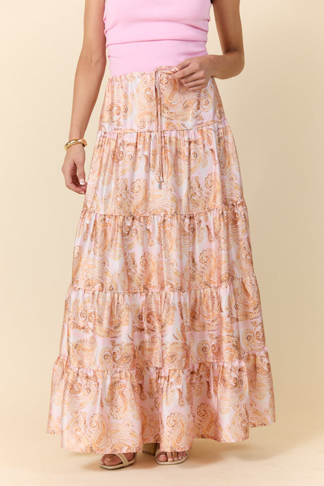 Sunlit Blossoms Bandana Printed Maxi Skirt SALE-Sunny Prom