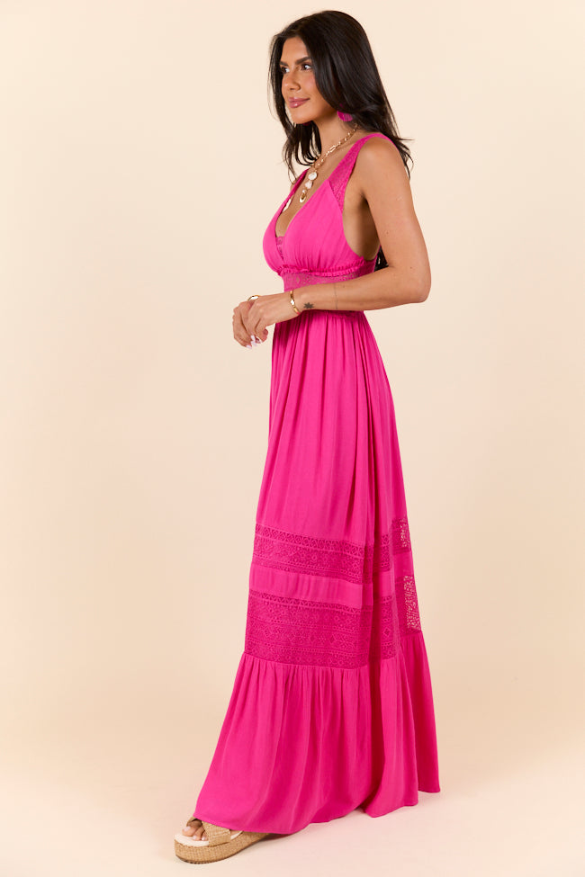 Summer Crush Fuchsia Maxi Dress SALE-Sunny Prom