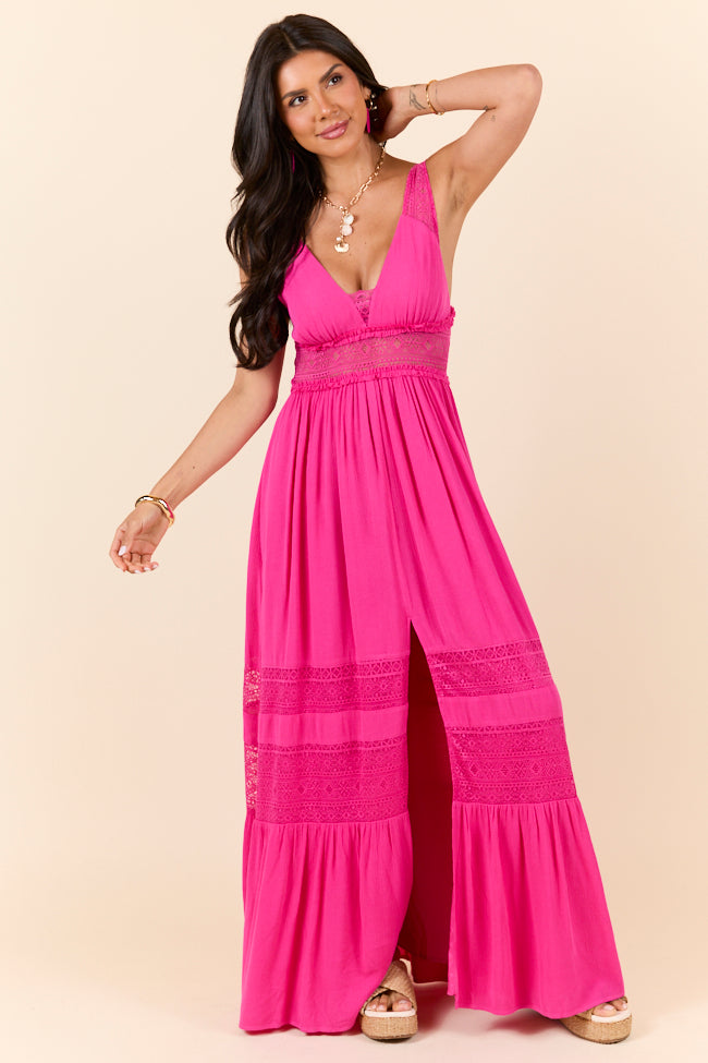 Summer Crush Fuchsia Maxi Dress SALE-Sunny Prom