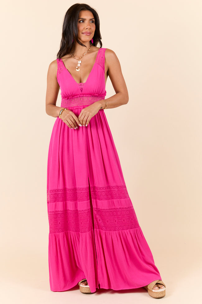 Summer Crush Fuchsia Maxi Dress SALE-Sunny Prom