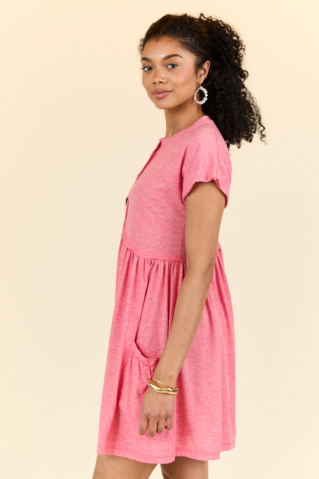 What's The Occasion Red Button Knit Dress SALE-Sunny Prom