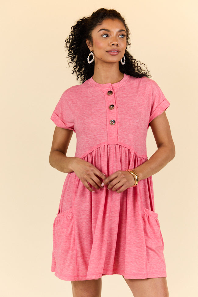 What's The Occasion Red Button Knit Dress SALE-Sunny Prom