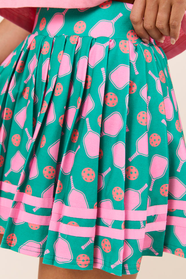 Beverly Pickleball Printed Pleated Skirt-Sunny Prom