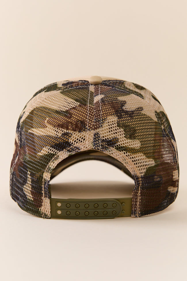 Say Howdy Camo Trucker Hat-Sunny Prom
