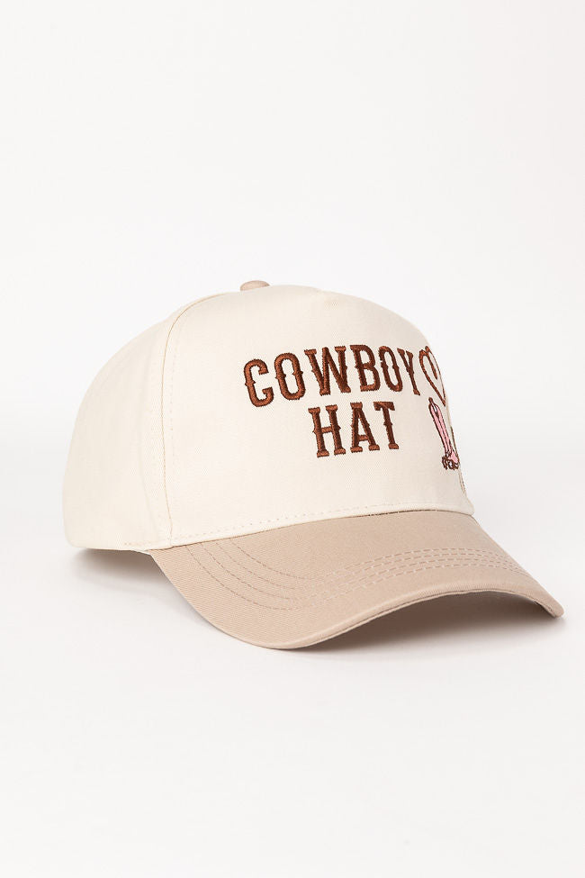 Cowboy Hat Beige Baseball Cap-Sunny Prom