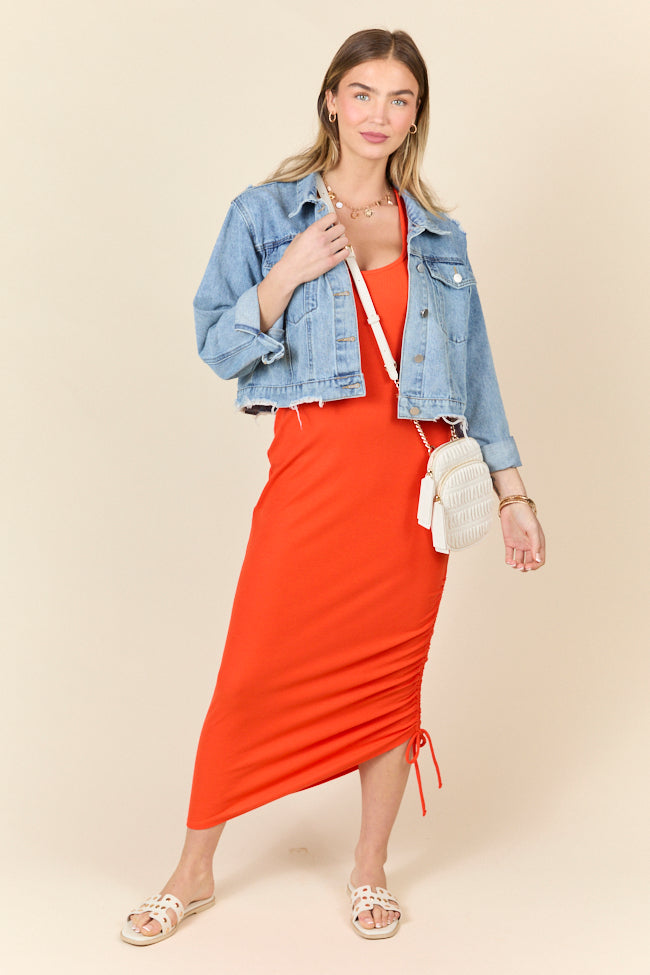 All The Reason Red Razor Back Knit Dress FINAL SALE-Sunny Prom