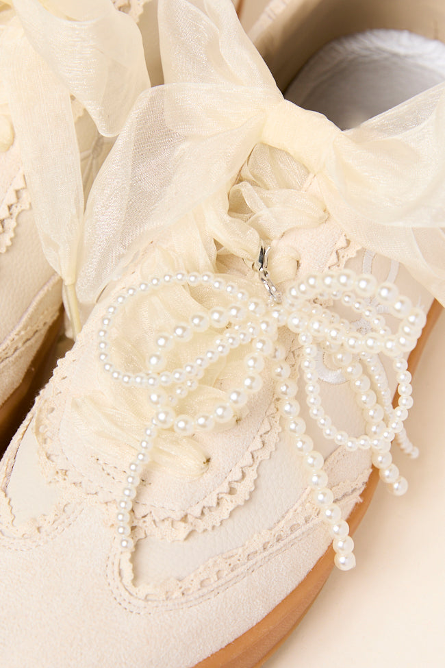 Victoriana Bow Detail Sneakers-Sunny Prom