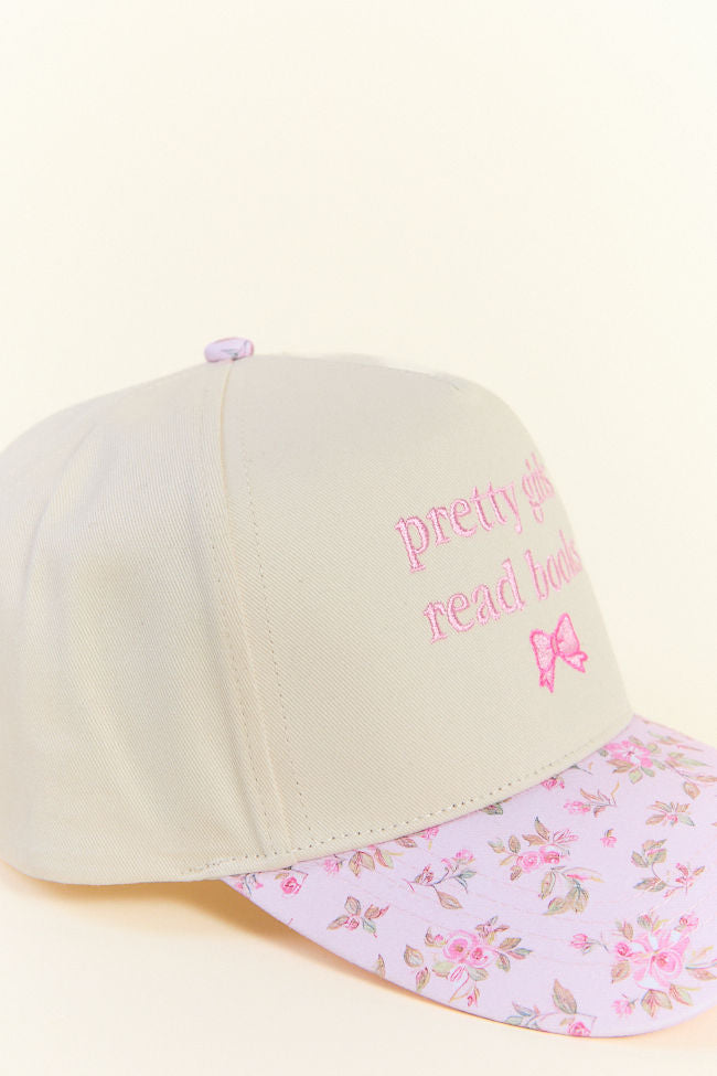 Pretty Girls Read Books Pink Trucker Hat-Sunny Prom