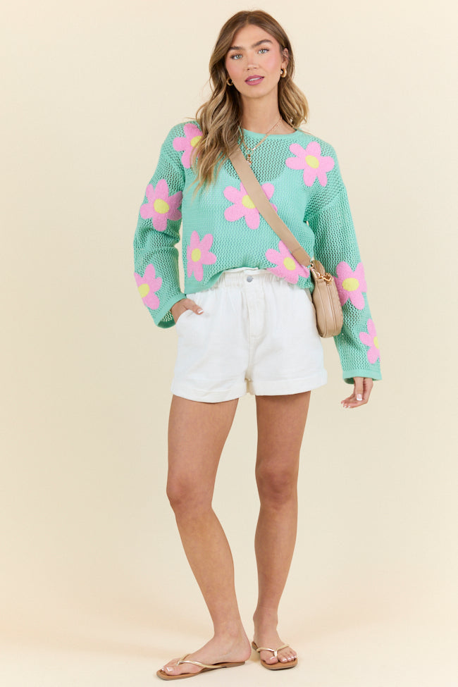 Chill Days Off White Ruffle Waist Denim Shorts FINAL SALE-Sunny Prom