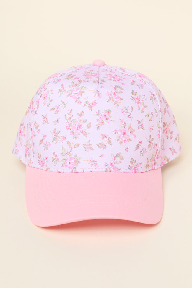 Pink Floral Trucker Hat-Sunny Prom