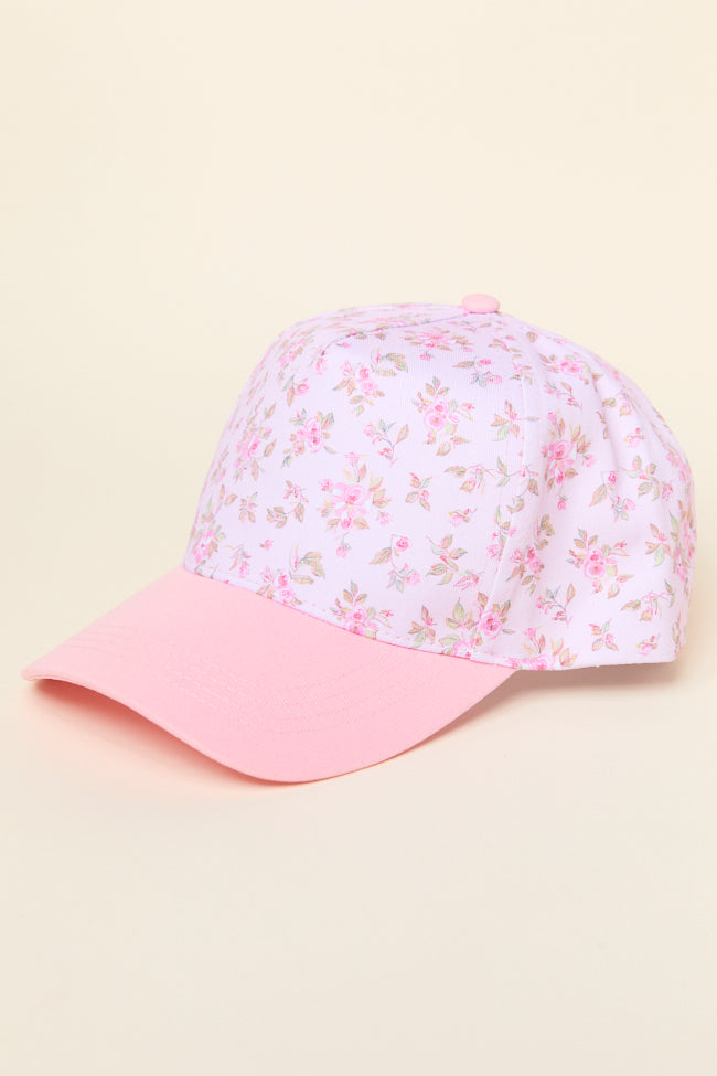 Pink Floral Trucker Hat-Sunny Prom