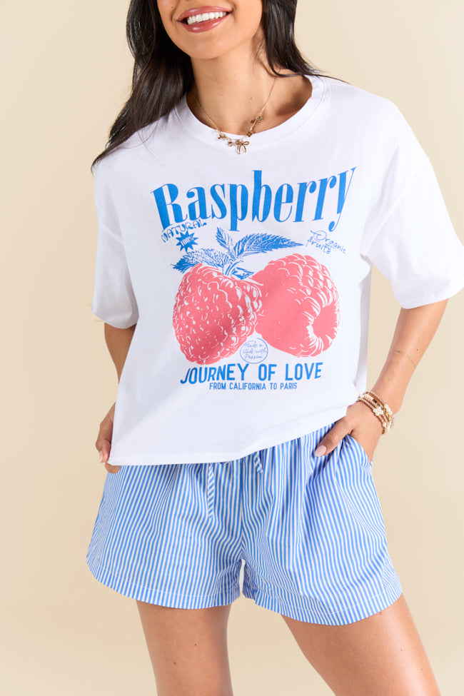 Fruitful Love Raspberry Boxy Graphic Tee FINAL SALE-Sunny Prom