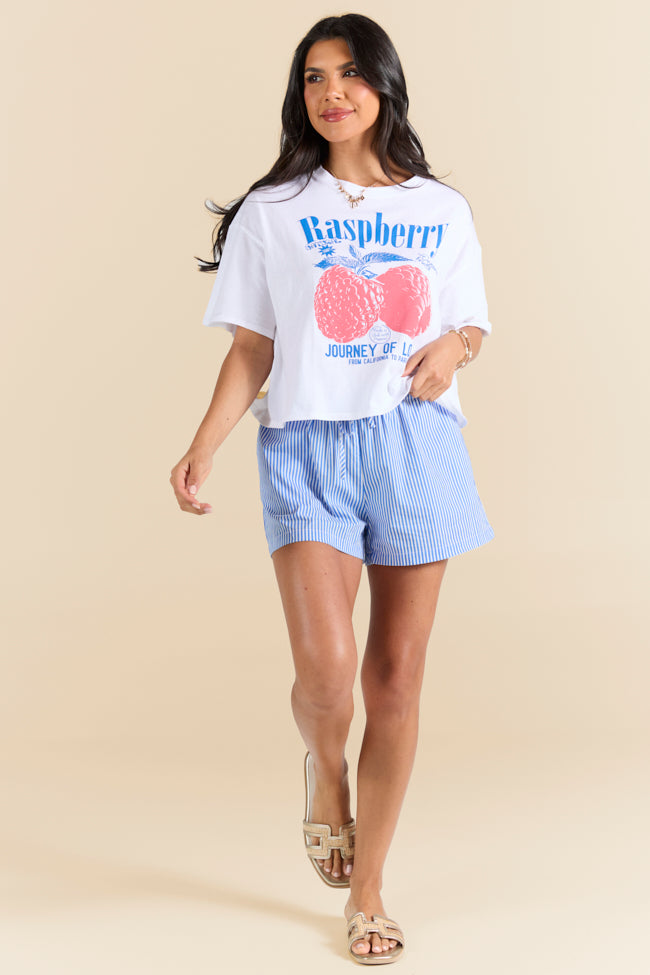 Fruitful Love Raspberry Boxy Graphic Tee FINAL SALE-Sunny Prom