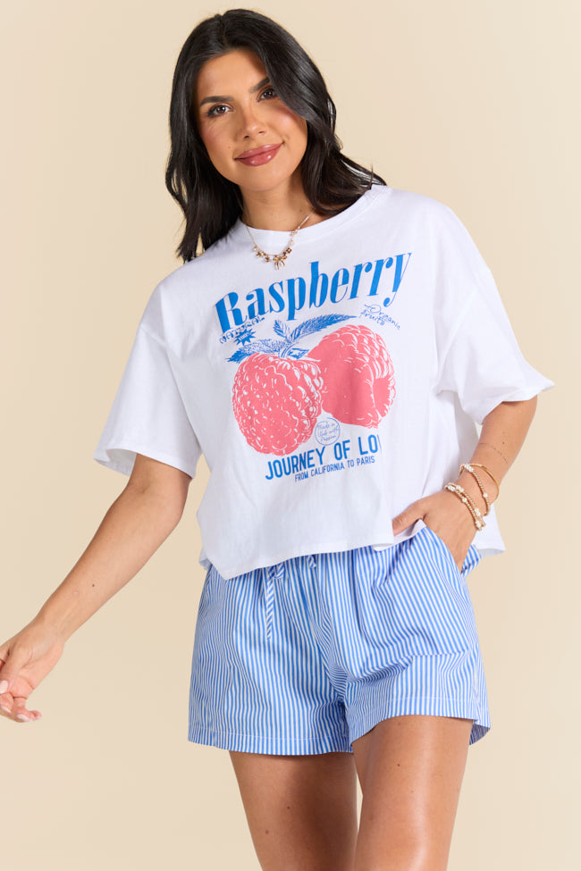 Fruitful Love Raspberry Boxy Graphic Tee FINAL SALE-Sunny Prom