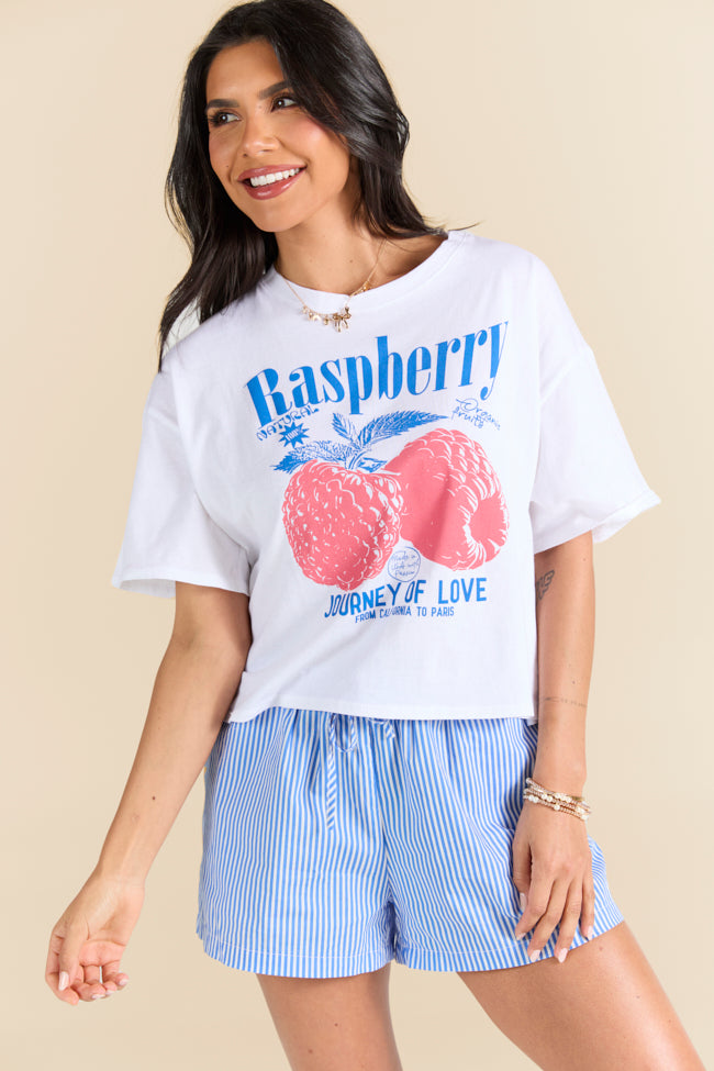 Fruitful Love Raspberry Boxy Graphic Tee FINAL SALE-Sunny Prom