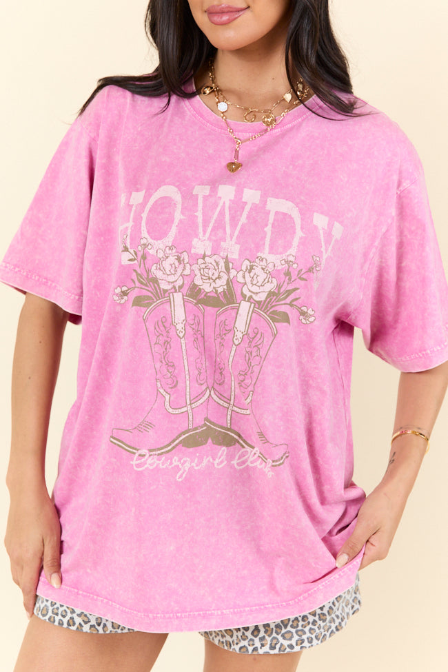 Zutter Howdy Pink Graphic Tee SALE-Sunny Prom