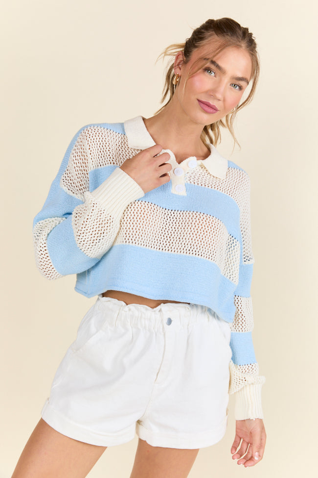 By The Rules Striped Knit Rugby Sweater-Sunny Prom
