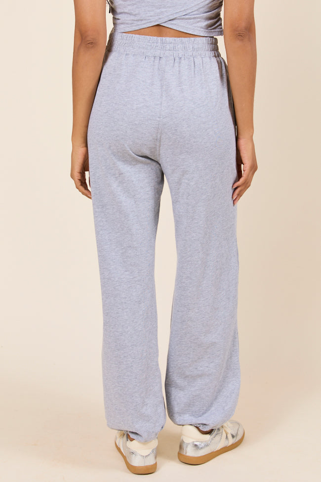 Tinley Heather Grey Lounge Jogger Pants-Sunny Prom