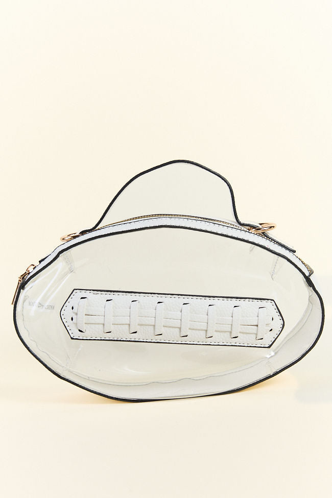 PRE-ORDER Kelce White Football Clear Bag-Sunny Prom